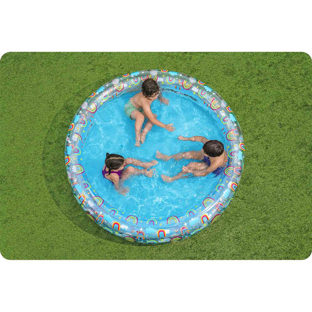 Basen ogrodowy dla dzieci 170x53cm Tropical BESTWAY + Łatka naprawcza