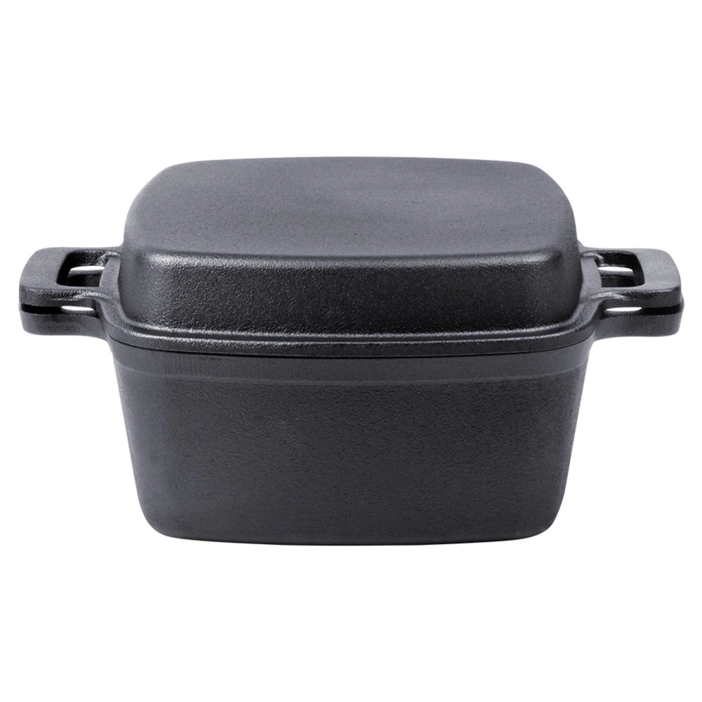 Garnek z pokrywką żeliwny 2w1 CAST LINE 25 cm, 4,5 l / 1,8 l