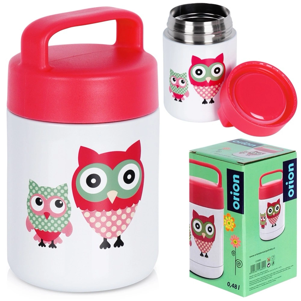 Termos obiadowy stalowy SOWA 450 ml