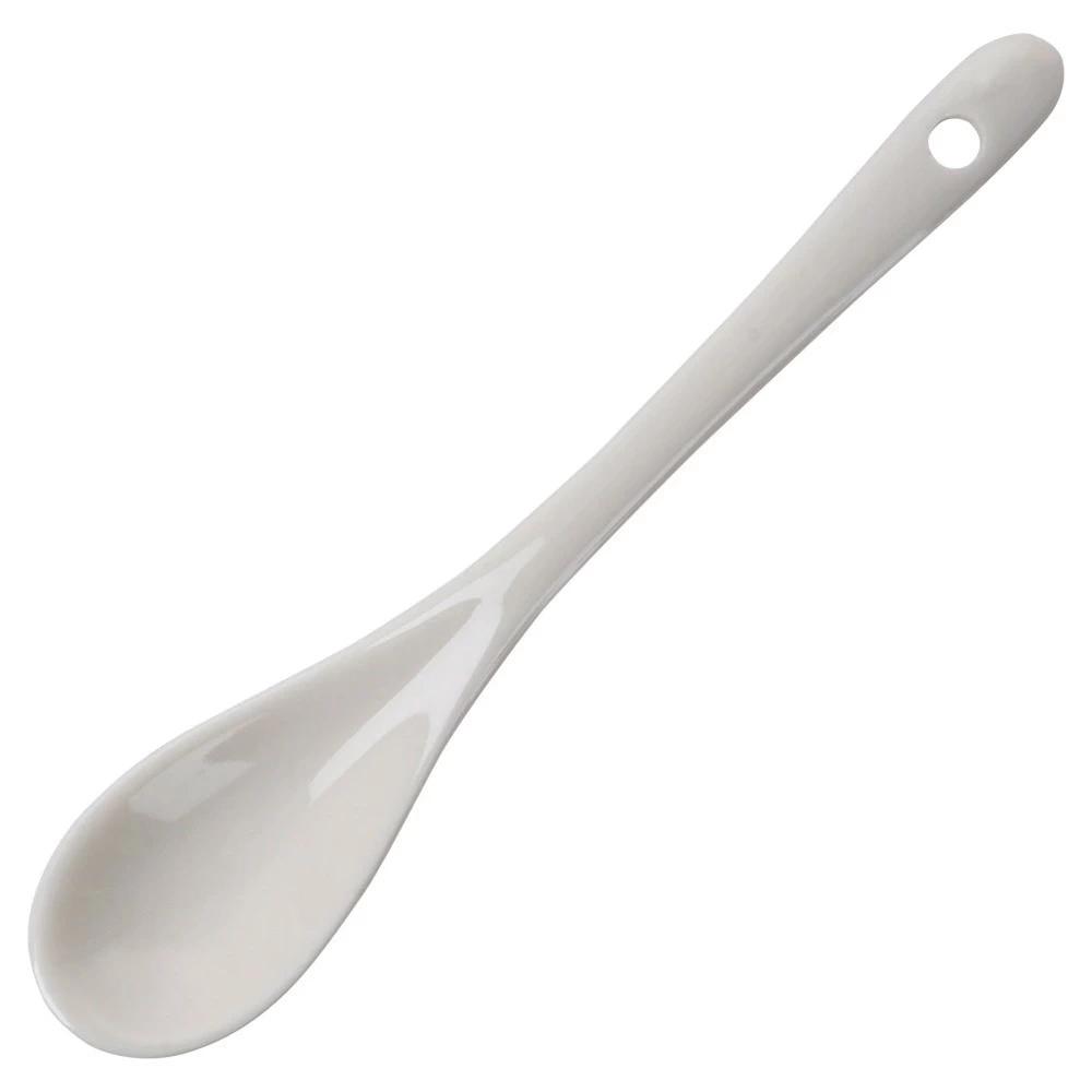 Podstawki na jajko z łyżeczkami porcelanowe białe 2 szt.