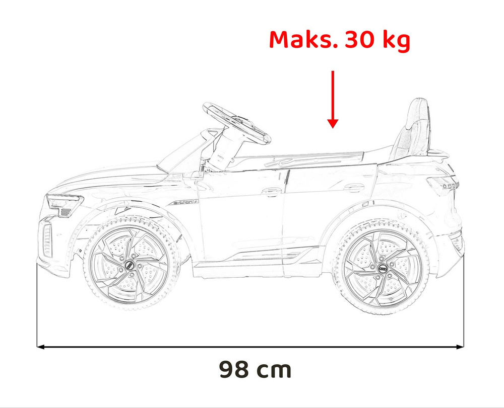 Pojazd Audi SQ8 Różowy