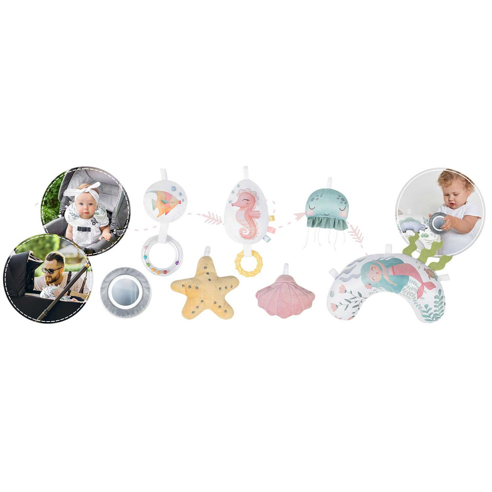 Mata edukacyjna interaktywna Ocean  - różowa