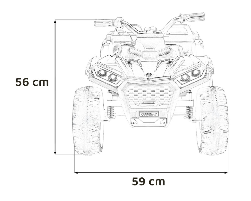 Pojazd Quad Sport TX ATV Biały