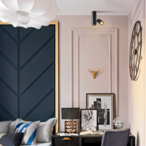 Lampa Sufitowa Oprawa Natynkowa Videx halogenowa spot 1x GU10 Czarna ARIZA