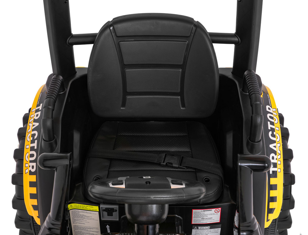 Pojazd MEGA Traktor D68 Z Przyczepką Żółty