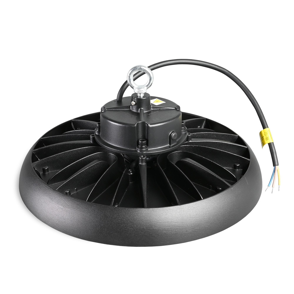 Lampa przemysłowa LED High Bay 200W 5000K 36000lm czarna do hali magazynu