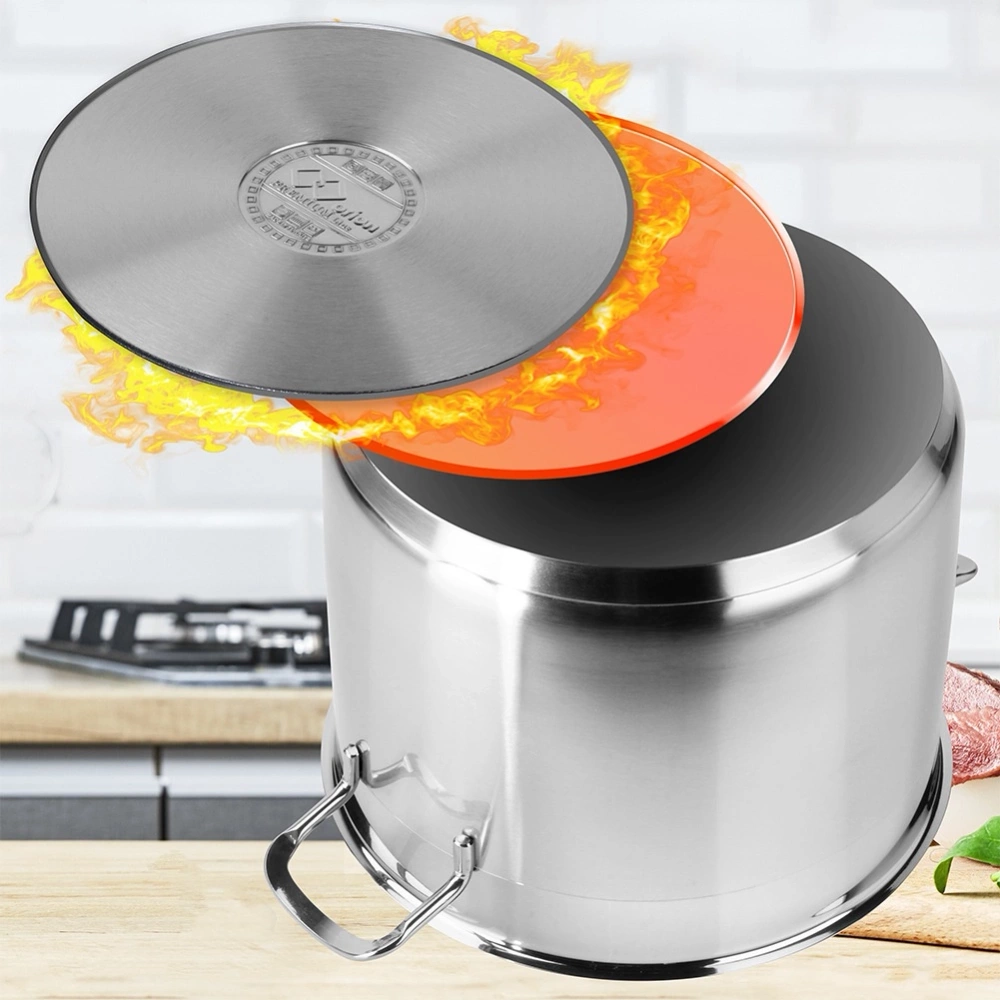 Garnek stalowy z pokrywką ANETT 26 cm, 10 l