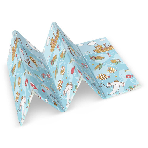 Mata piankowa edukacyjna składana 200 x 180 x 1 cm ziemia