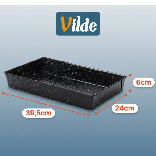 Forma do pieczenia granitowa 39,5x24x6 cm