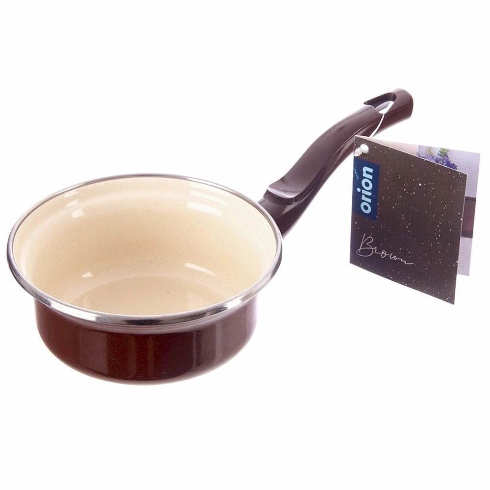 Rondel emaliowany BROWN 12 cm, 350 ml