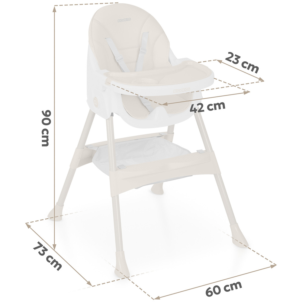 Krzesełko do karmienia  Mani beżowe