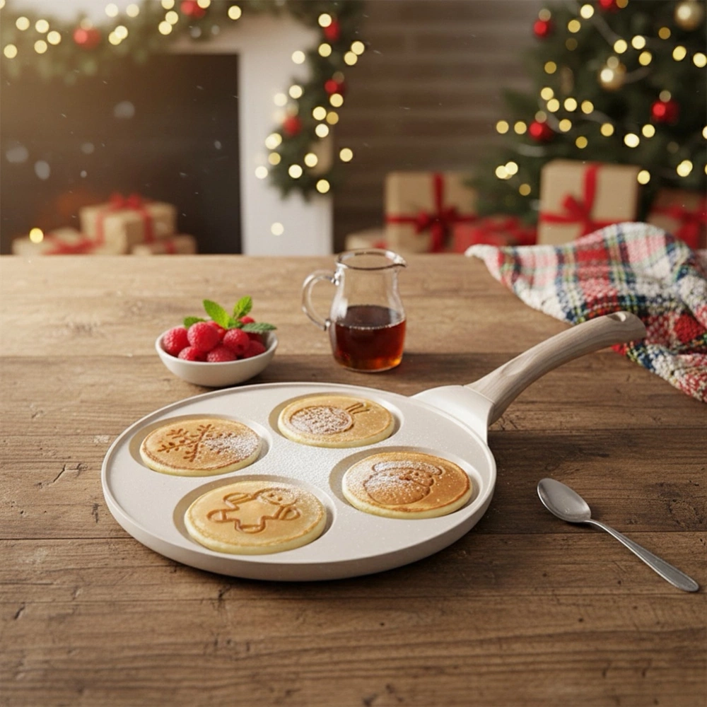 Patelnia do jajek granitowa 4 otwory 26 cm