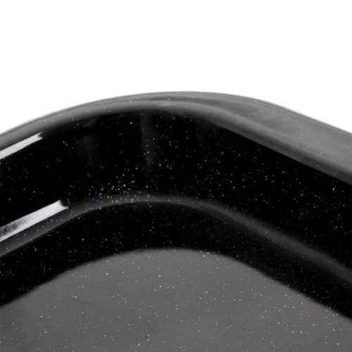 Blacha do pieczenia emaliowana prostokątna 40x35,5x2 cm