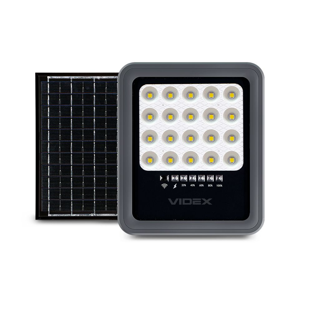 Naświetlacz solarny LED VIDEX lampa z czujnikiem zmierzchu 500lm + PILOT