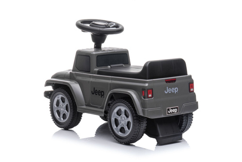 Jeździk odpychacz pchacz z dźwiękiem Jeep auto dla dziecka szary