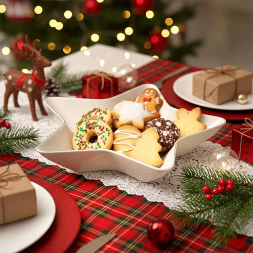 Półmisek porcelanowy gwiazda 30x30x5 cm