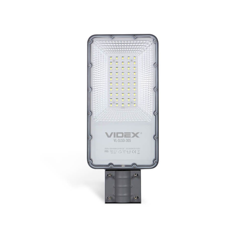 LAMPA SOLARNA ULICZNA VIDEX LED OSZCZĘDNA MOCNA IP65 2500lm + PILOT 