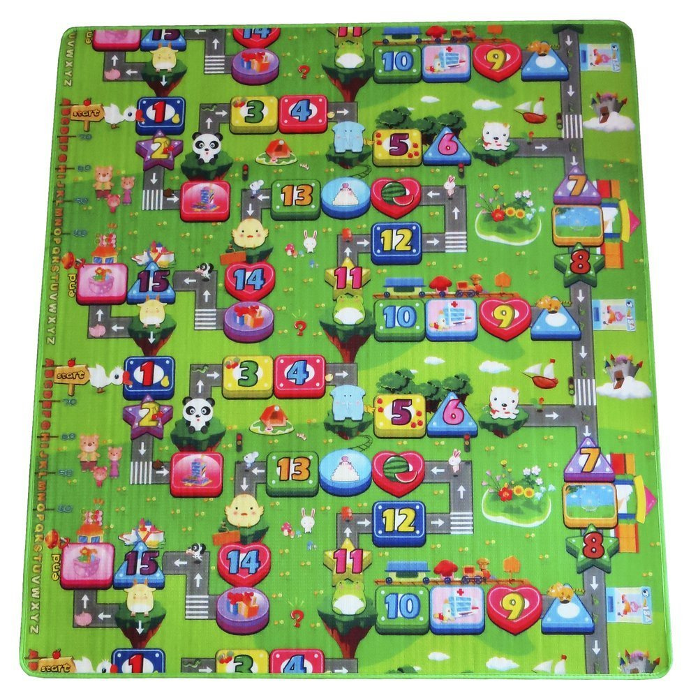 Kolorowa mata piankowa dla dzieci 177x197 cm XXL