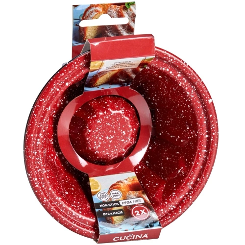 Forma do babki granitowa z kominem 12 cm 2 szt.