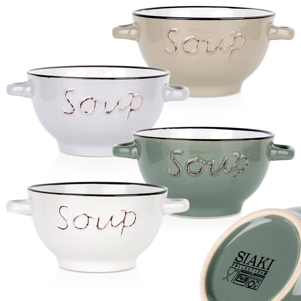 Miska bulionówka ceramiczna 600 ml 4 szt.