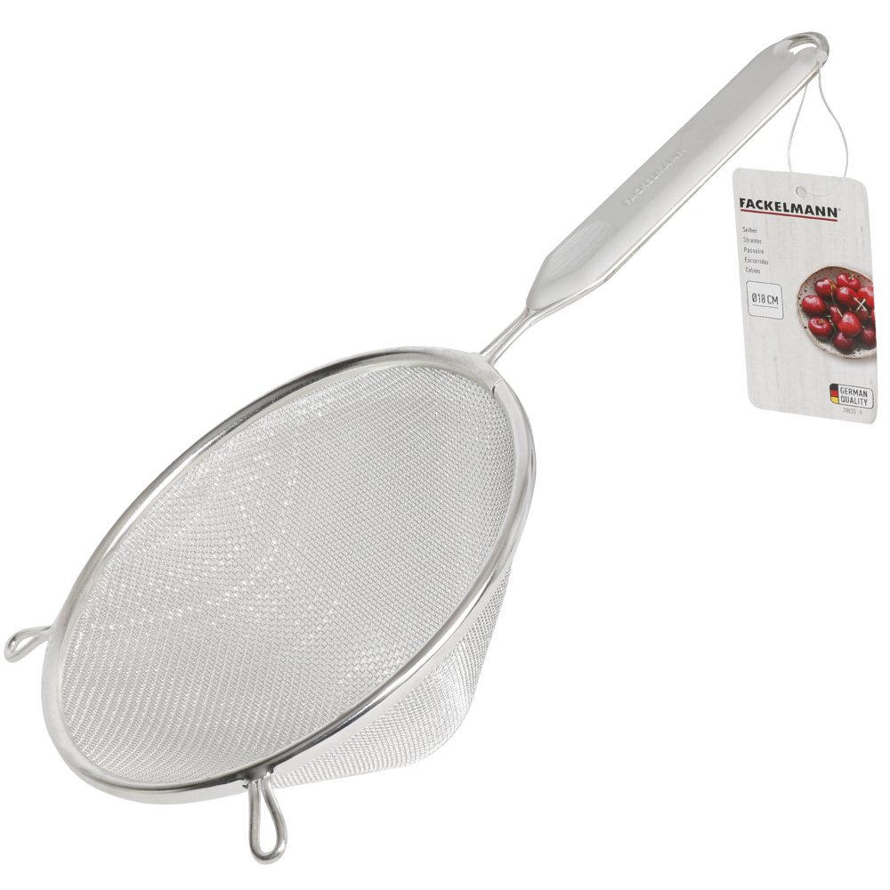 Sitko kuchenne cedzak durszlak metalowy stożkowy Fackelmann Zestaw