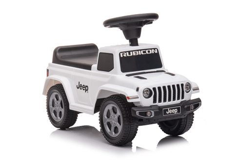 Jeździk odpychacz pchacz z dźwiękiem Jeep auto dla dziecka biały
