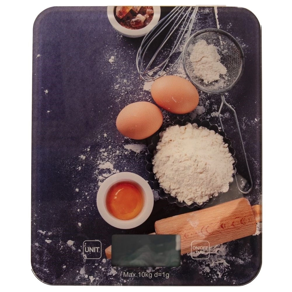 Waga kuchenna szklana elektroniczna płaska 10 kg