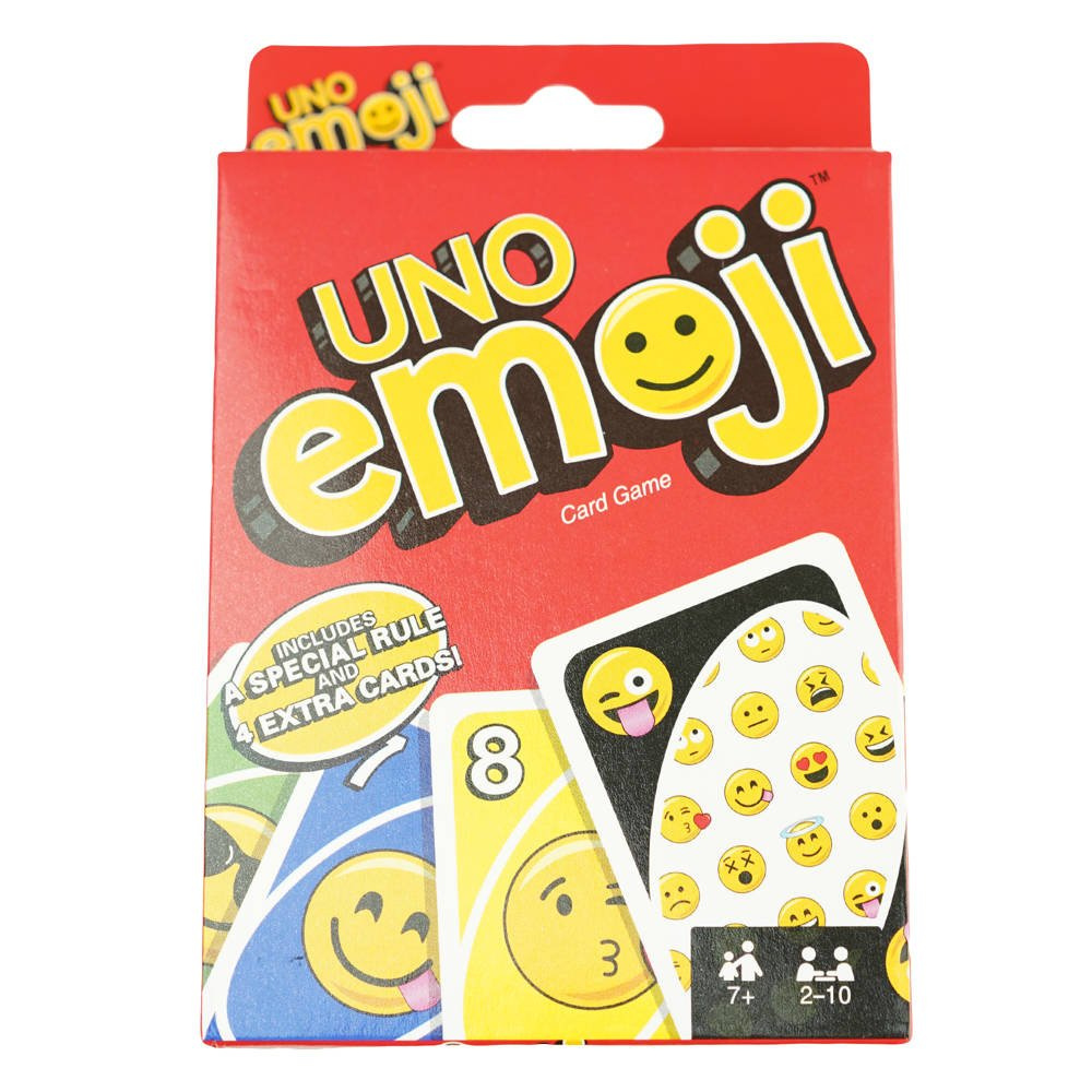 Gra karciana logiczna Uno emoji karty