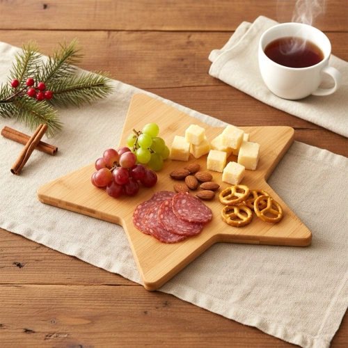 Deska do krojenia i serwowania drewniana gwiazda