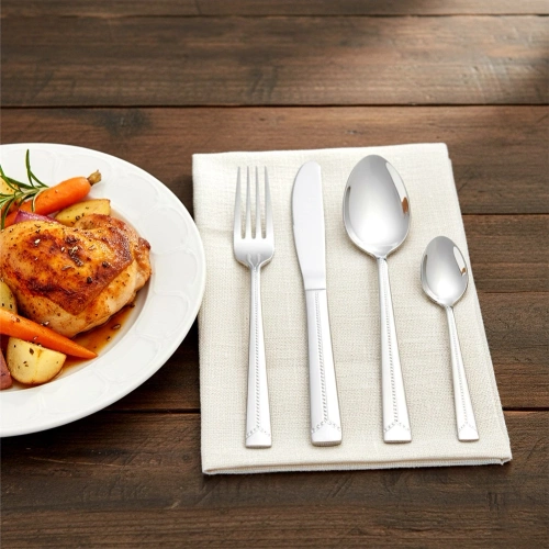 Zestaw sztućców stalowy dla 6 osób 24 el.