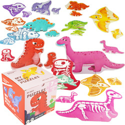 Puzzle dla dzieci 7w1 Dinozaury układanka