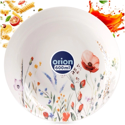 Talerz obiadowy głęboki porcelanowy MAKI 20,5 cm, 600 ml