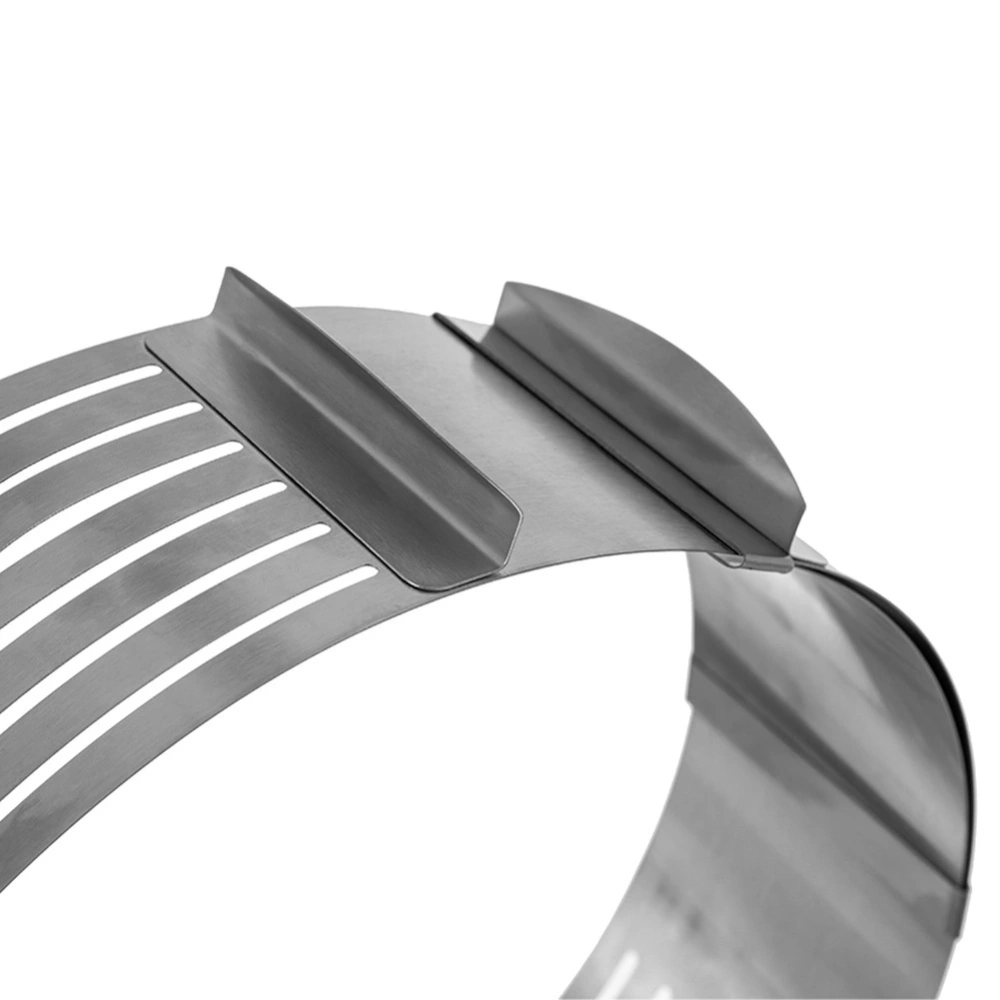 Obręcz do krojenia biszkoptu regulowana stalowa 7-warstwowa 24-30 cm