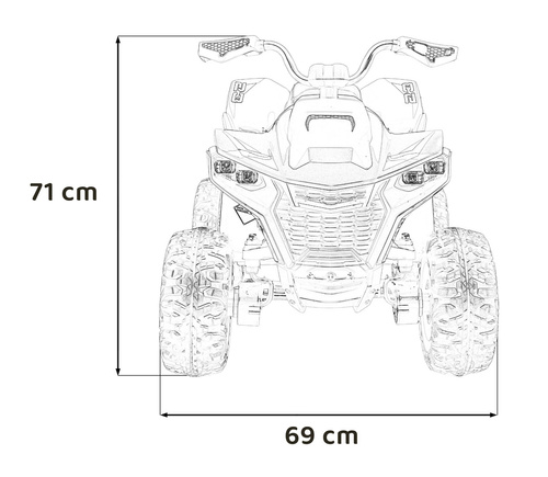 Pojazd Quad Fast Wheel Czarny