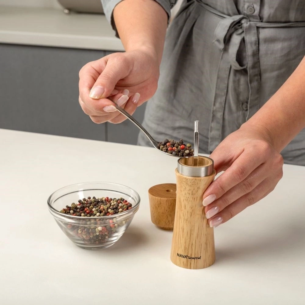 Młynek do pieprzu i soli bambusowy ACER 16 cm