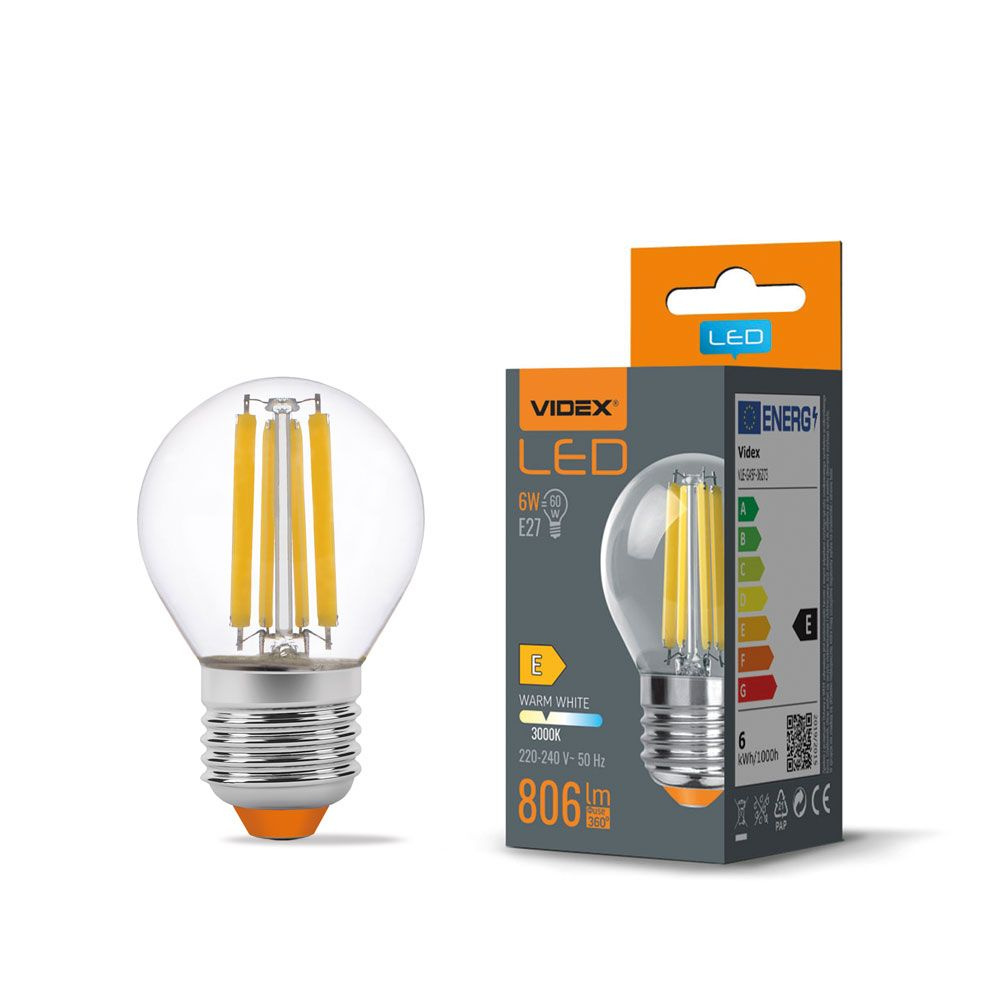 Żarówka LED Filament 6W 806lm 3000K E27 ciepła