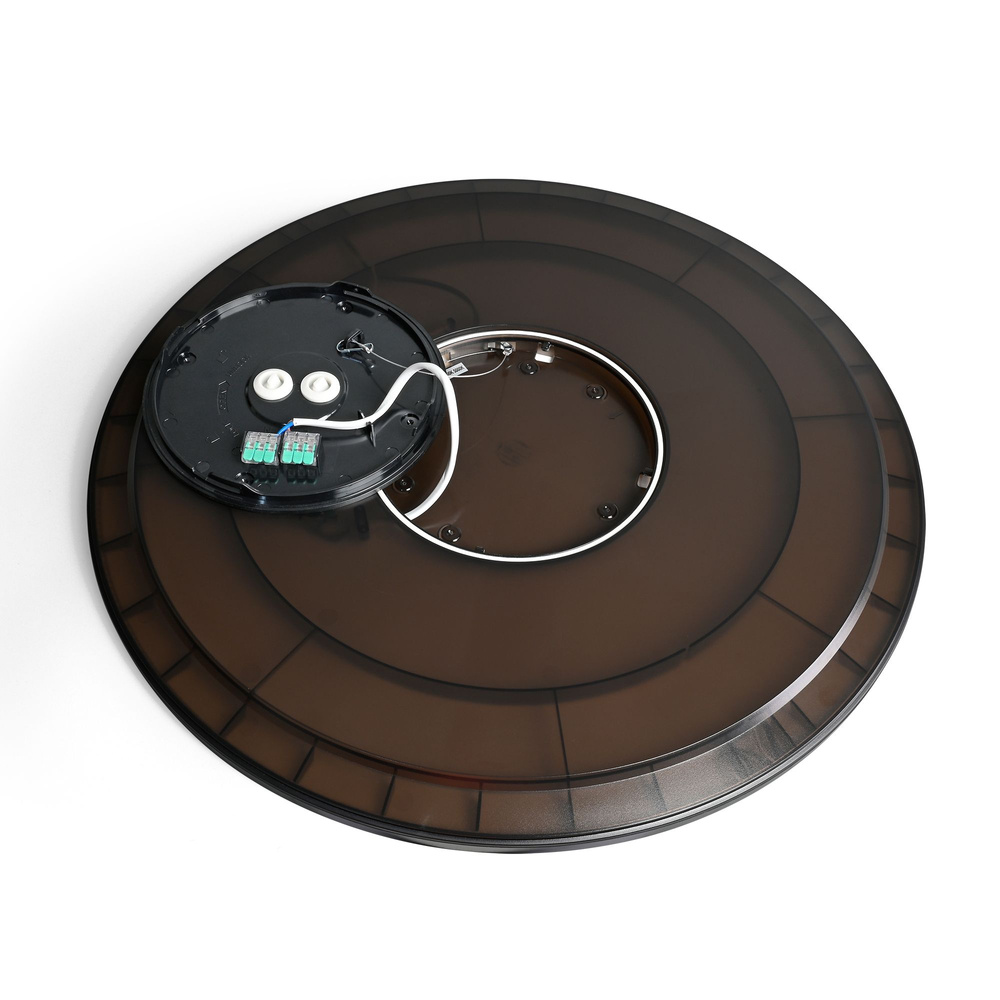 Lampa sufitowa LED z dekoracyjnym podświetleniem VIDEX DL5R 44W 220V Czarna