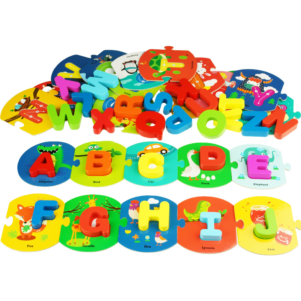Drewniana układanka Alfabet puzzle