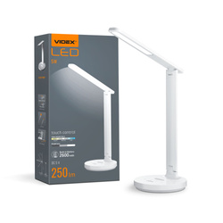 Lampa biurkowa LED z akumulatorem VIDEX VL-TF16W biała