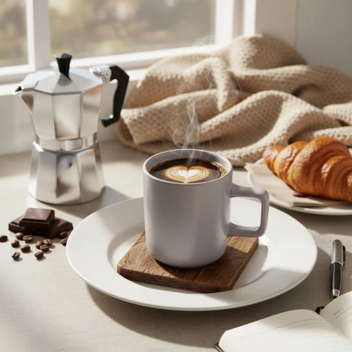 Kubek ceramiczny szary SKANDI 380 ml