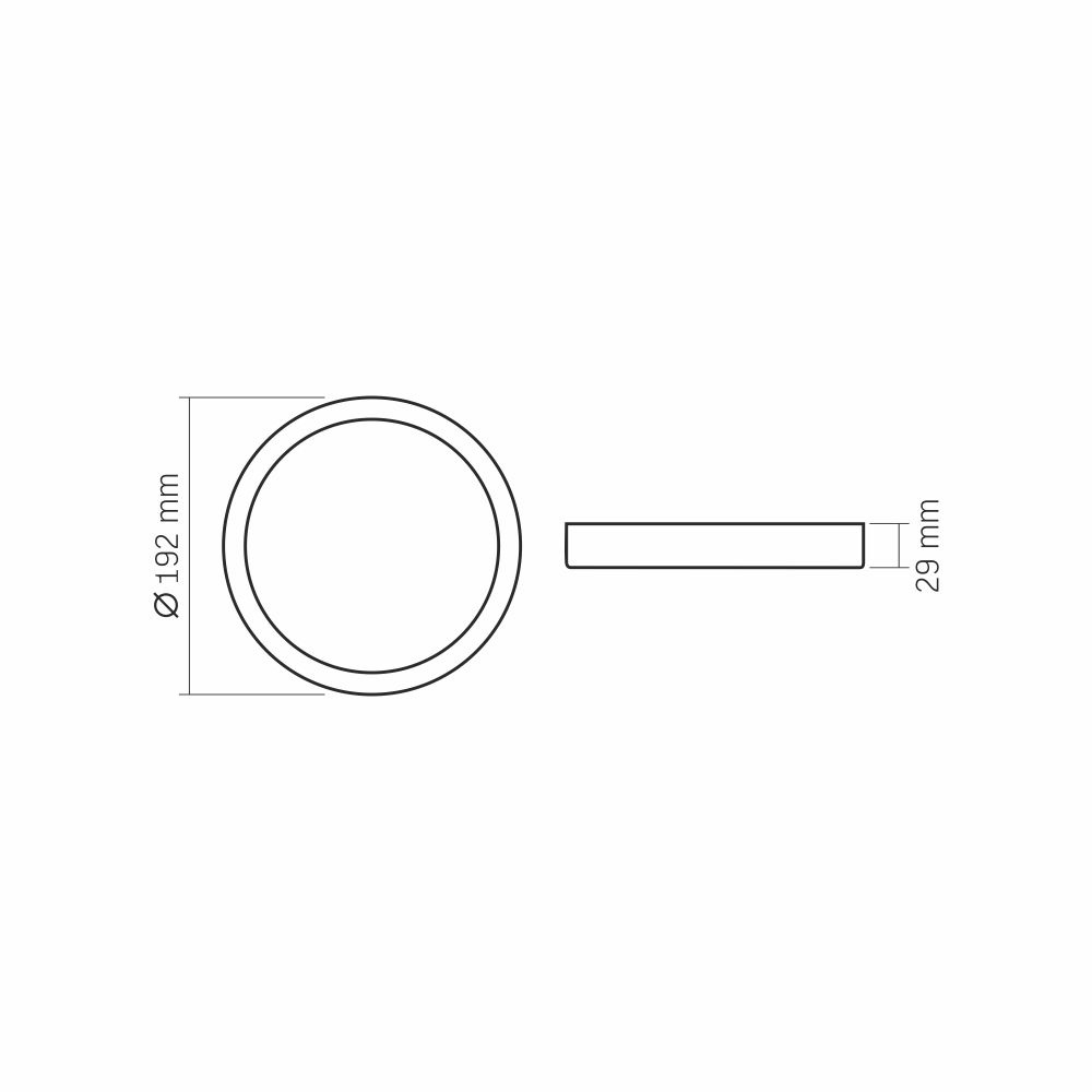 Oprawa oświetleniowa LED typu downlight VIDEX-DOWNLIGHT-LED-DLRS-18W-NW