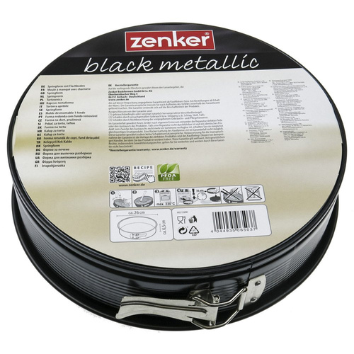 Tortownica do pieczenia ciast blacha tort 26 cm teflonowa Zenker 6503