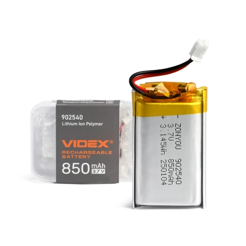 Akumulator litowo-polimerowy 3,7 V 850 mAh do latarek Videx