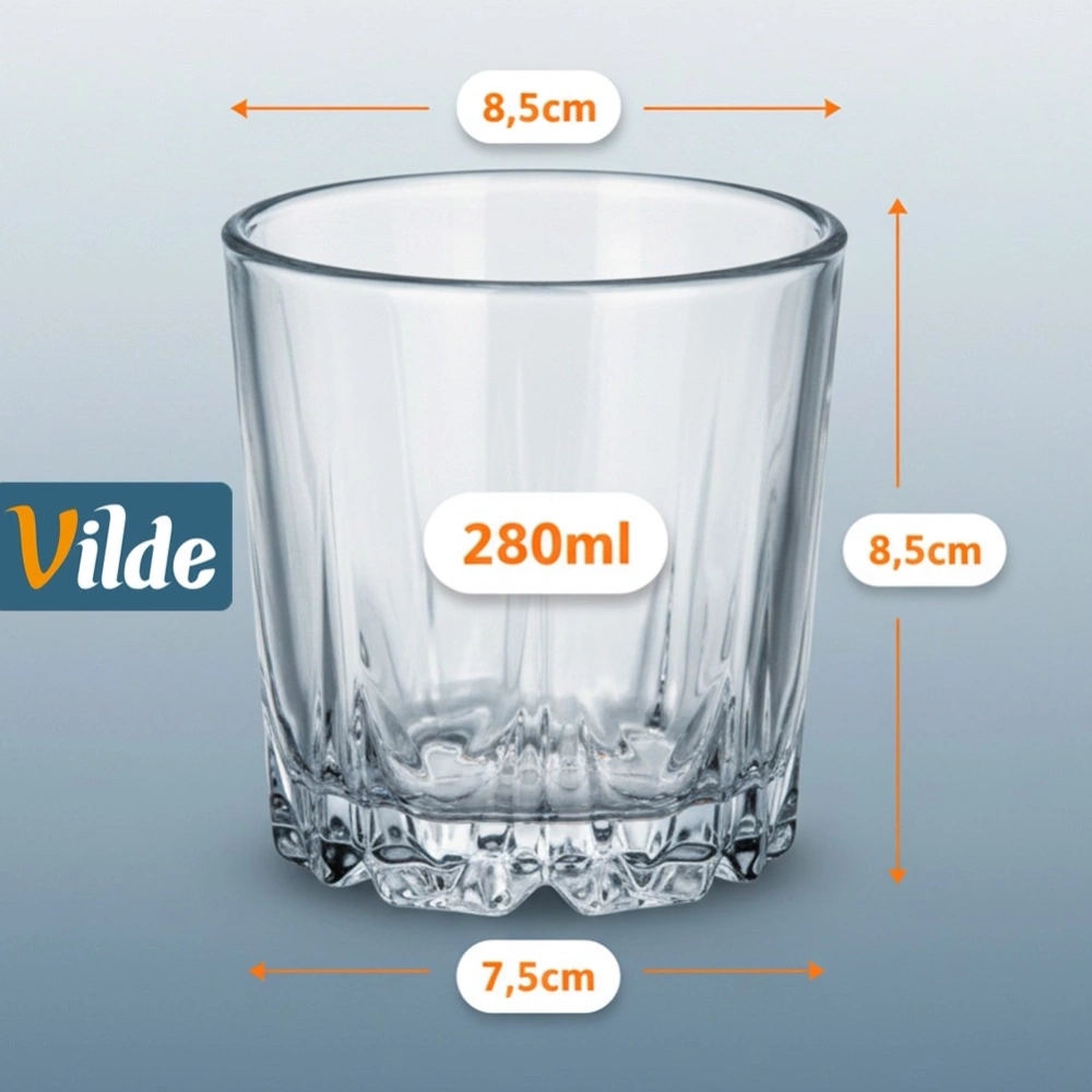 Szklanki do whisky 280 ml 6 szt.