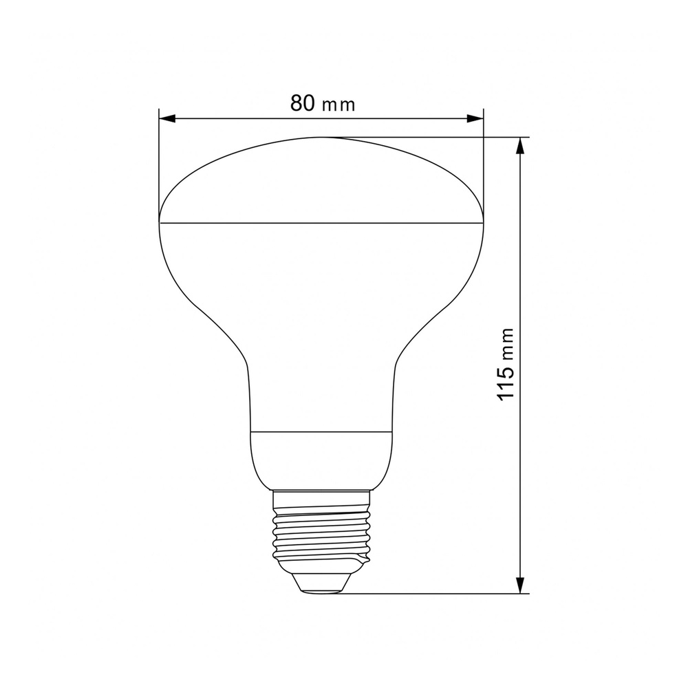 Żarówka LED do uprawy roślin VIDEX-E27-R80-9W-FITO