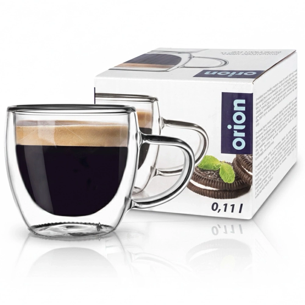 Szklanka termiczna z podwójną ścianką do espresso DOUBLE 100 ml