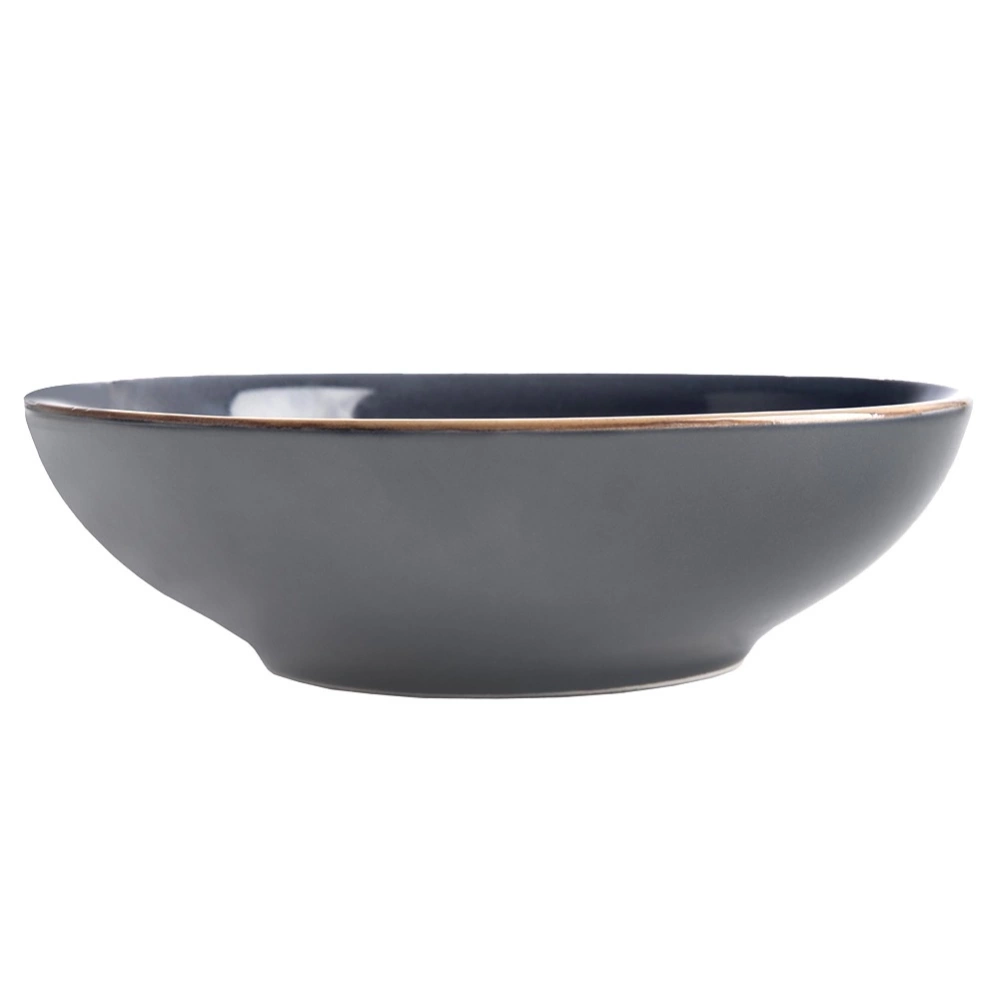 Talerz obiadowy głęboki ceramiczny szary GLAZE 20,5cm