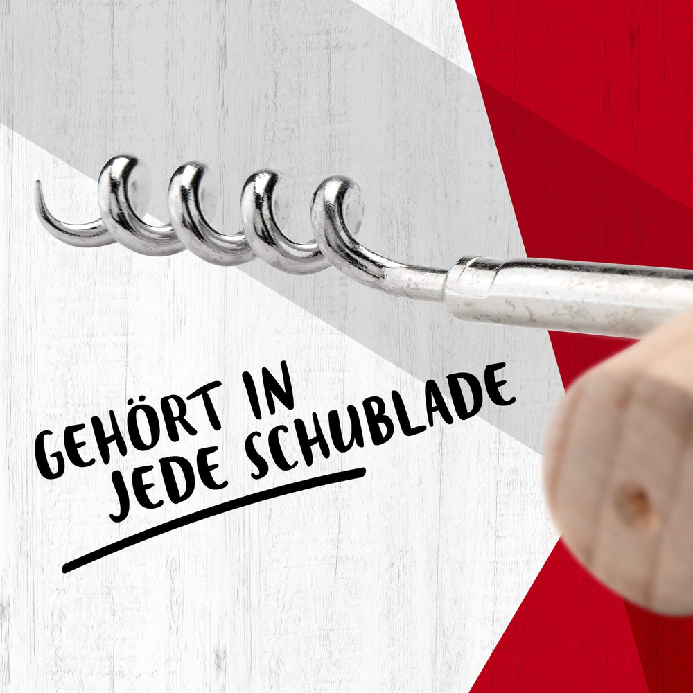 Korkociąg Eco 11 cm, buk FSC™ FACKELMANN