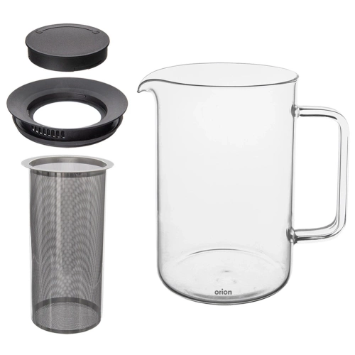 Dzbanek z zaparzaczem do herbaty szklany żaroodporny 1,55 l