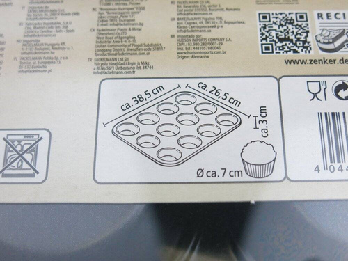 Forma teflonowa do muffinek na 12 sztuk Zenker 6535